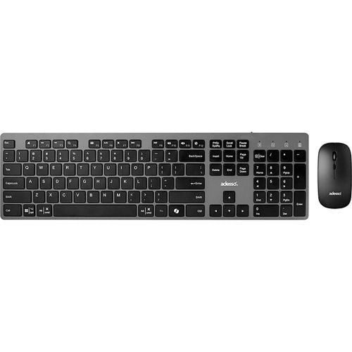 Adesso Wireless EasyTouch 7300 Keyboard with CoPilot AI Hotkey and Mouse Combo