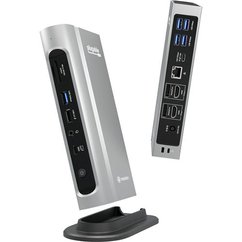 Plugable Thunderbolt 4 Docking Station for 4 Monitor Setup Laptop Charging