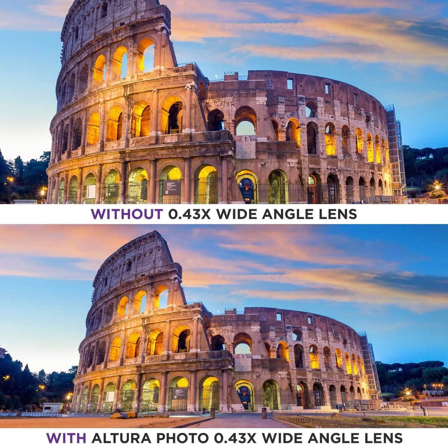 52MM 0.43x Altura Photo Professional HD Wide Angle Lens (w/Macro Portion) for Nikon (Refurbished)