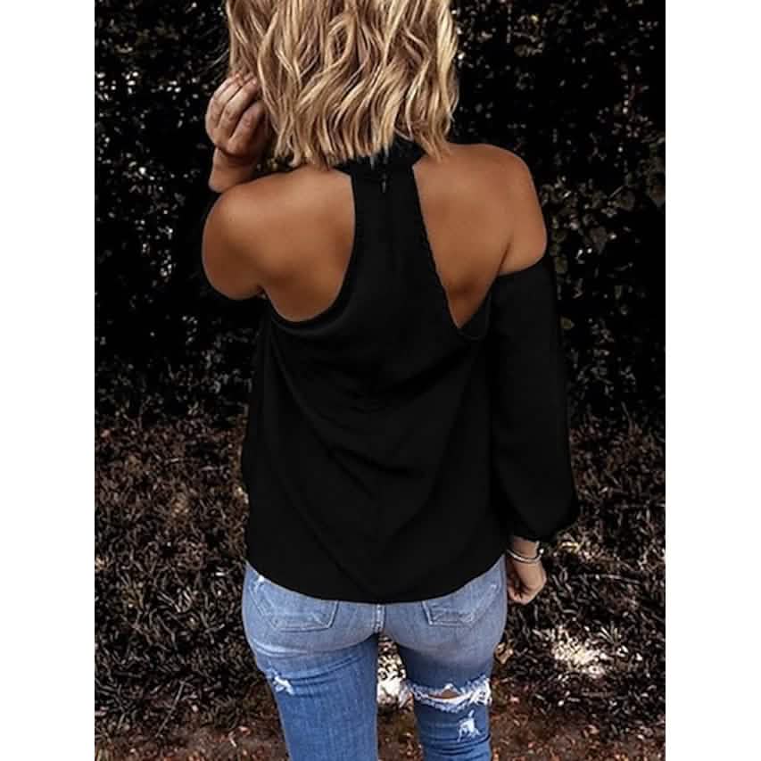 Women's Solid Color Halter Top