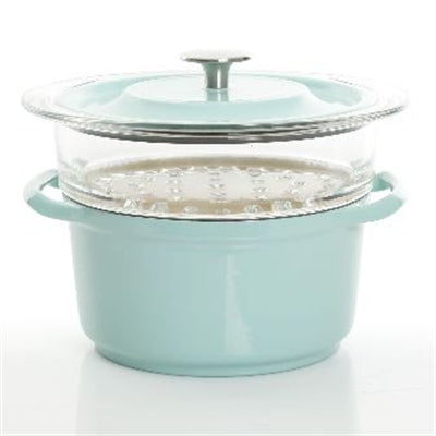 3qt casserole w Glass steamer