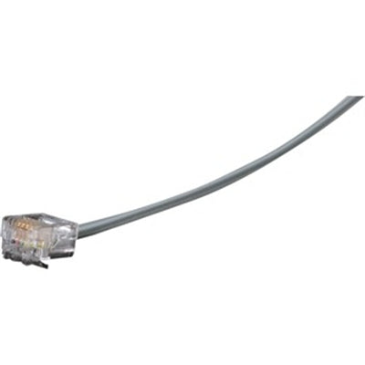 Flat satin 4-wire cabling for voice and data. High-quality flat-satin cable for data and voice applications. For typical telephone use. Stranded conductor.