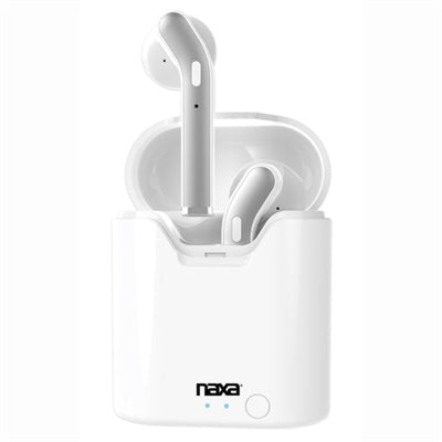 True Wrls Earphones w Case Wht