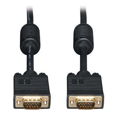 Six foot SVGA gold monitor cable w-RGB Coax. Delivers superior signal quality and resolution needed by a SVGA monitor.