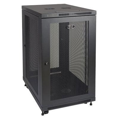 24U Rack Enclosure Server Cabinet 33" Deep w- Doors & Sides