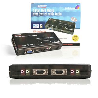 4Pt USB KVM Switch and Audio