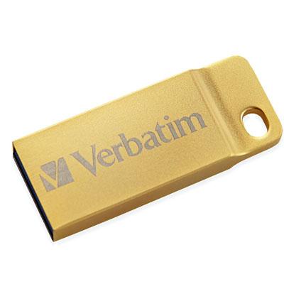32GB Mtl Exec USB Flsh Drv Gld