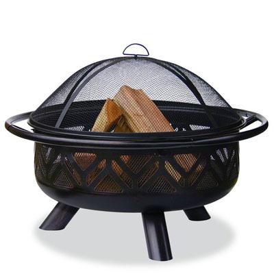 ES Geometric Fire Pit Wood