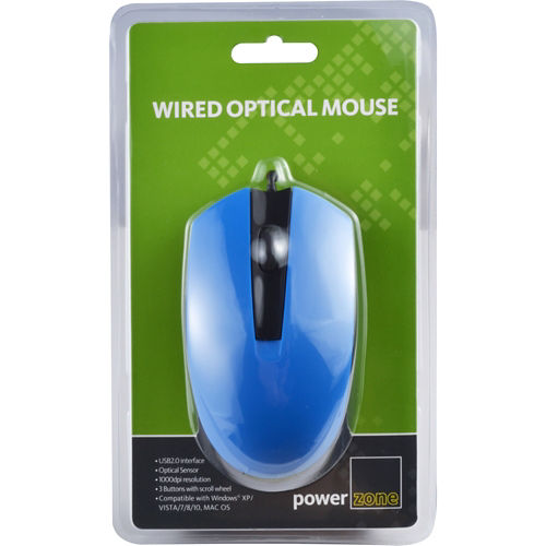 Powerzone Wired Optical Mouse