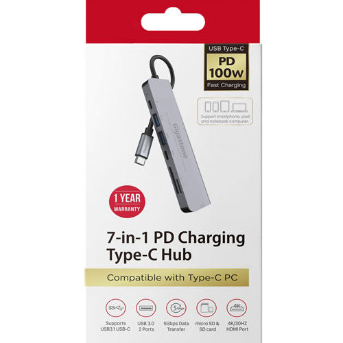 Gigastone 7-in-1 PD Charging Type-C Hub