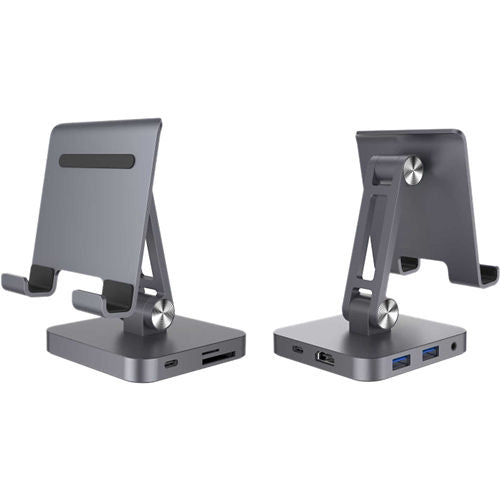 Powerzone 7-in-1 USB-C Hub with Foldable Stand for Tablet