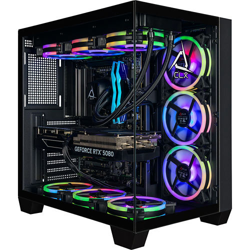 CLX Set Ryzen 7 9800X3D 4.7GHz 32GB RAM GeForce RTX 5080 16GB 2TB NVMe M.2 SSD Gaming Desktop