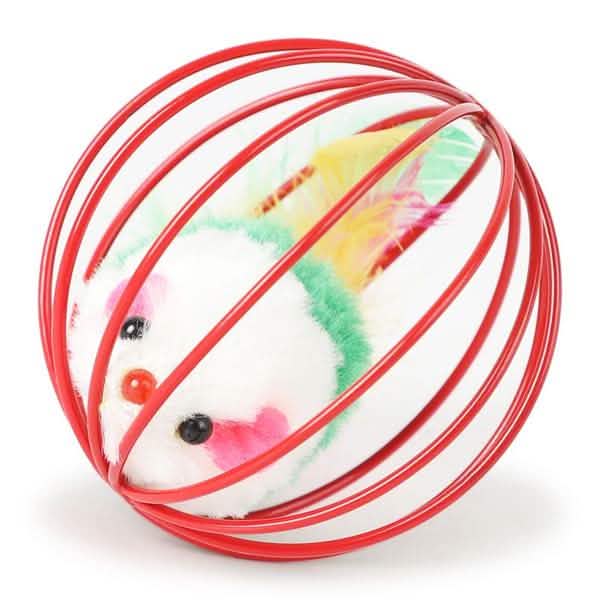 5-Pack: Pet Cat Kitten Playing Mouse Ball Cage
