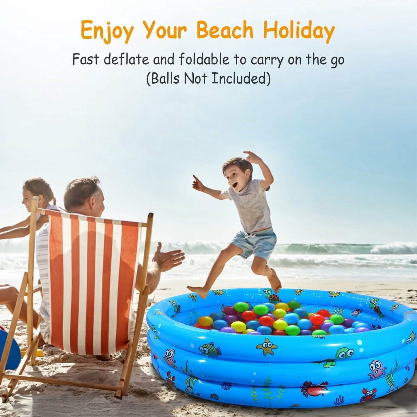 51x13" Inflatable Swimming Pool