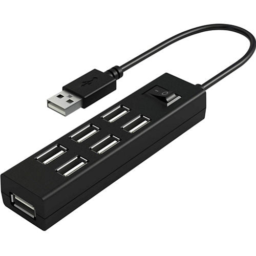 Powerzone 7-Port 2.0 USB Hub with AC Power Adapter