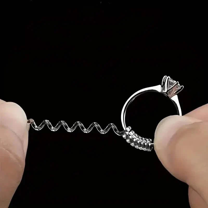 4-Piece Set: Invisible Silicone Ring Size Adjusters – Unisex, Flexible, Minimalist