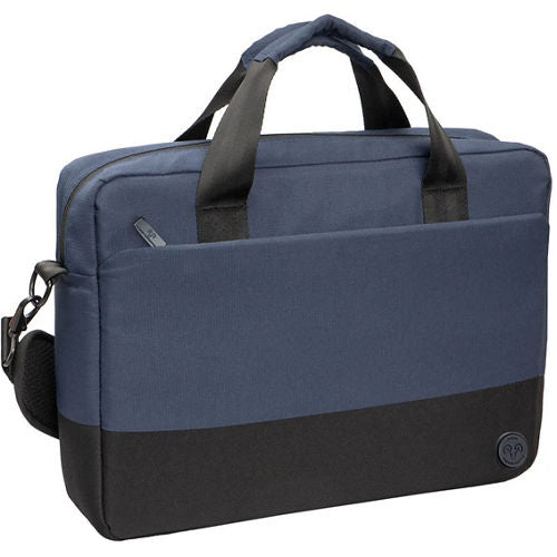 Jack Abrahams The Velocity Two Tone Nylon Padded 16 Inch Laptop Briefcase Bag