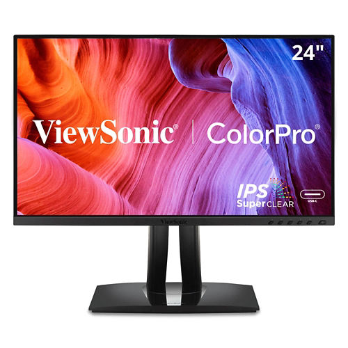 ViewSonic VP2456A 24 1080p IPS Monitor w/ Advanced Ergonomics, ColorPro 100% sRGB Rec 709, Pantone Validated, 14-bit 3D LUT