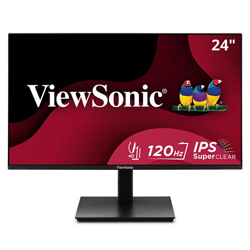 Viewsonic VA2448-MHJ 24 IPS 1080p 120Hz Monitor, Advanced Ergonomics, Eye Care, HDMI, and VGA Inputs