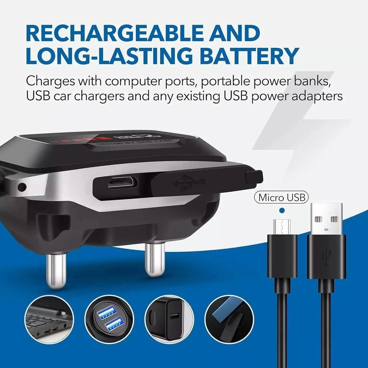 Dog Bark Collar Rechargeable with Intelligent Bark Control Vibration
