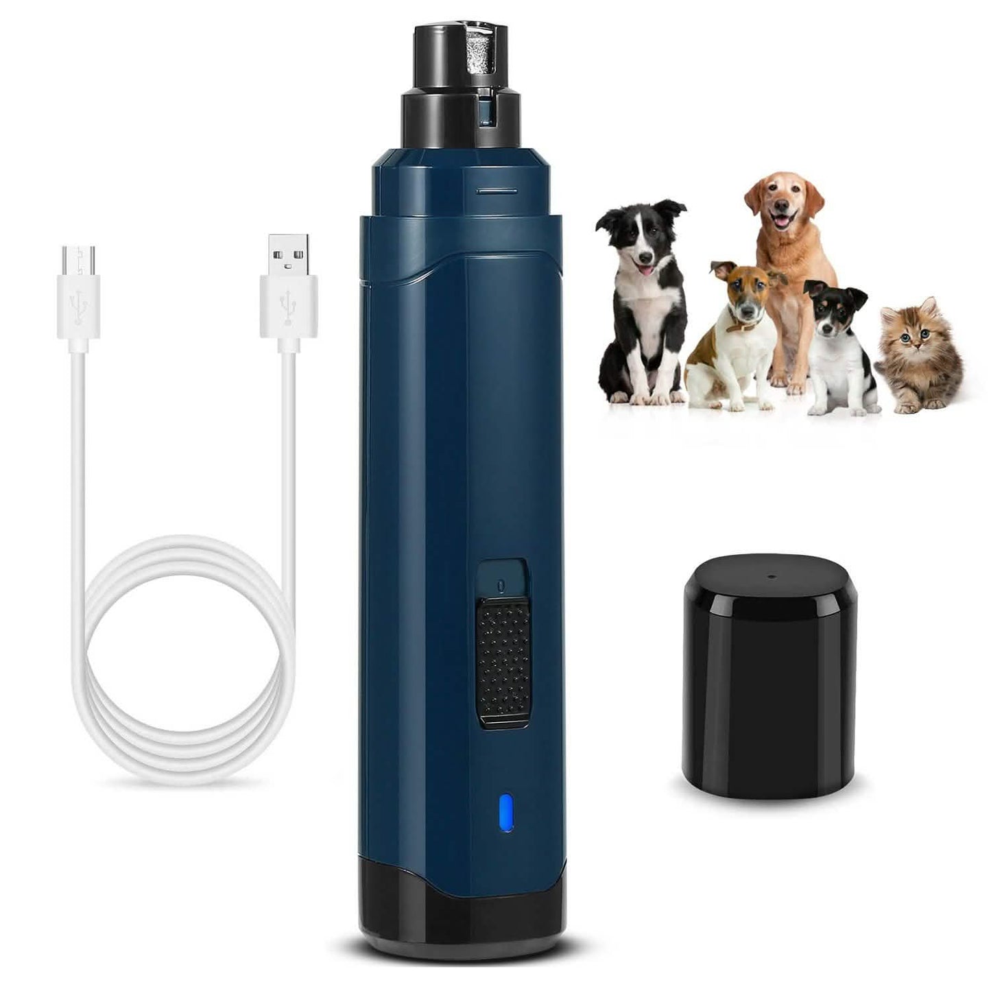Dog Nail Grinder 2 Speeds Quiet USB Rechargeable