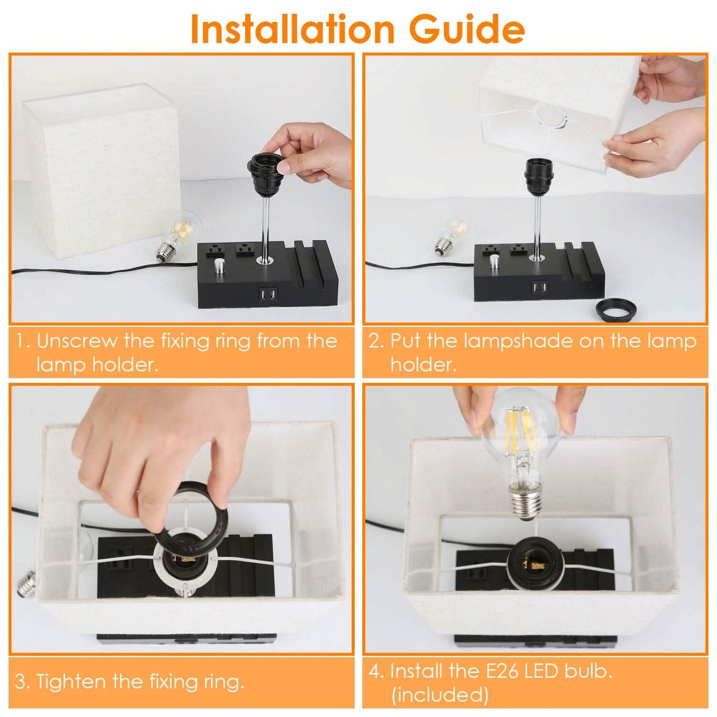 Fully Dimmable Table Lamp