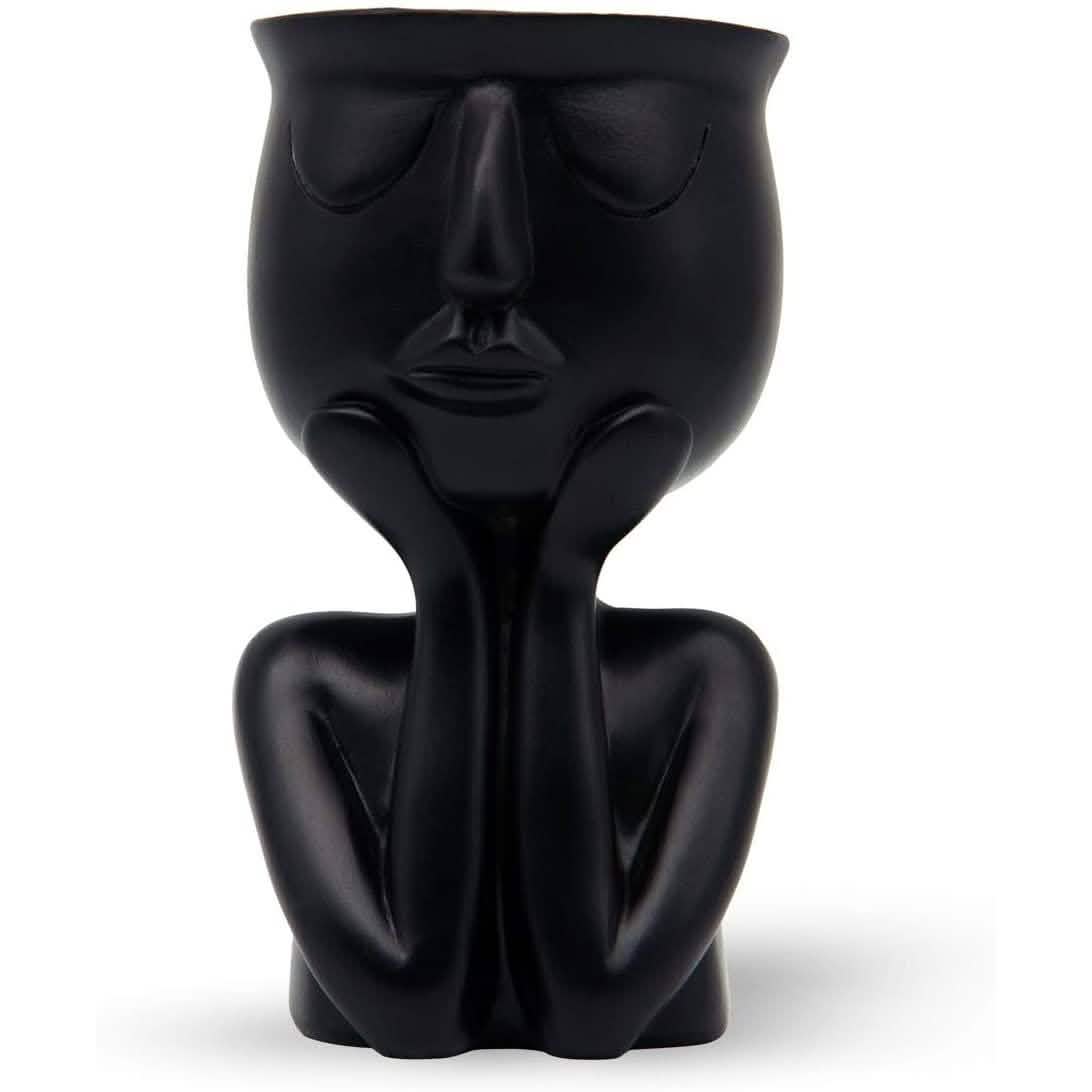 Greneric Character Portrait Flower Pot Resin Succulents Plant Pot