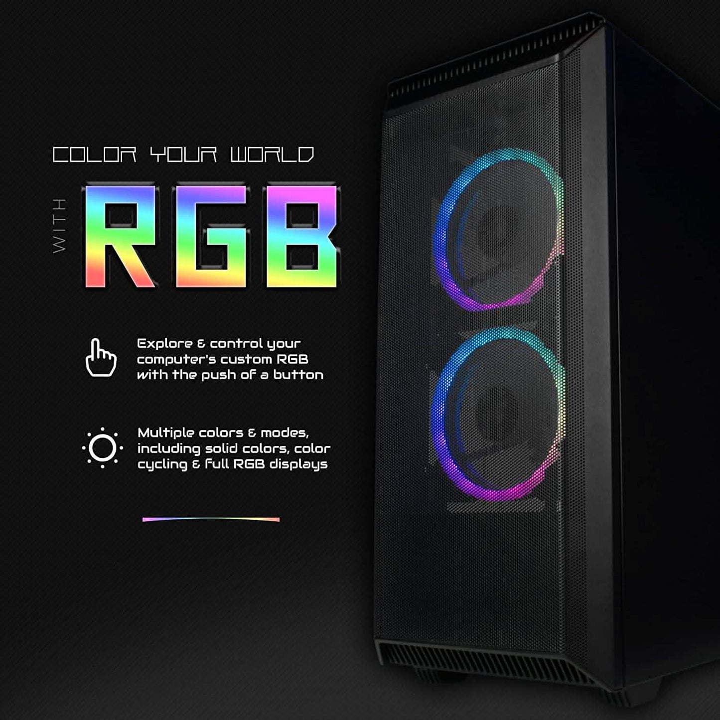 Periphio Leviathan Prebuilt VR Gaming Desktop Computer Overclocked GeForce RTX 3070 8GB (Refurbished)