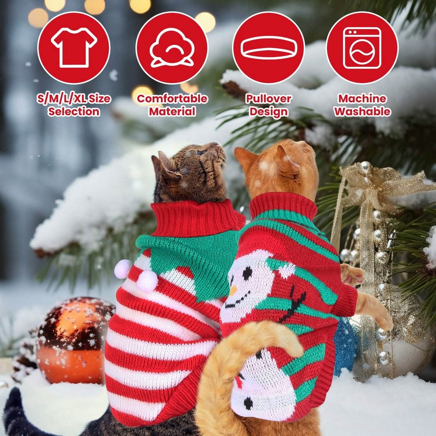 Pet Christmas Turtleneck Sweater