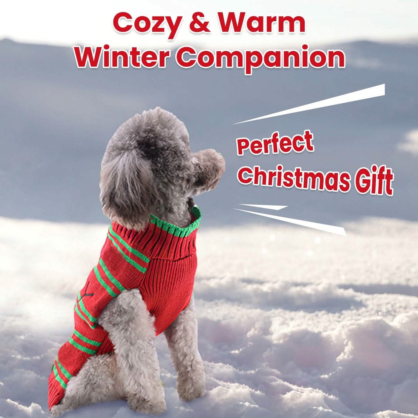 Pet Christmas Turtleneck Sweater