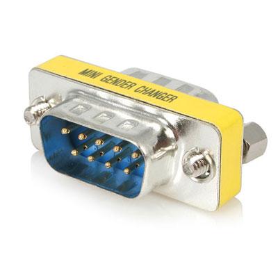 This Slimline DB9 Gender Changer features two slimline DB9M connectors offering a reliable costsaving way to convert a 9 pin female port to a 9 pin male port.