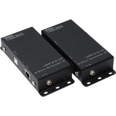 USB 2.0 4 Port Extender Black