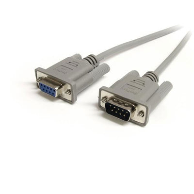 This 9pin Straightthrough male to female cable features one DB9 male connector and one DB9 female connector providing a high quality serial mouse or EGA monitor extension.