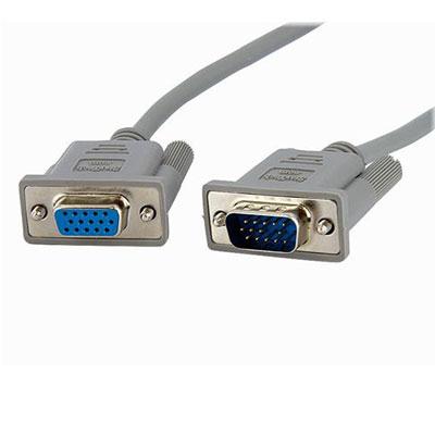 This high quality 10ft SVGAVGA monitor extension cable features a high density DSub male (HDD15 male) connector and a DSub male (HDD15 female) connector allowing you to extend a VGA cable connection by 10ft.