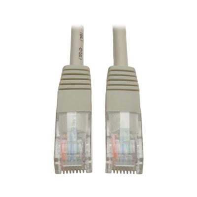 25ft. Category 5E patch cable, gray, RJ45 male & female connectors, molded strain relief design, 350 MHZ.