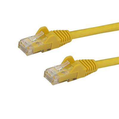 2 ft Yellow Cat6 Ethernet Patch Cable with Snagless RJ45 Connectors
