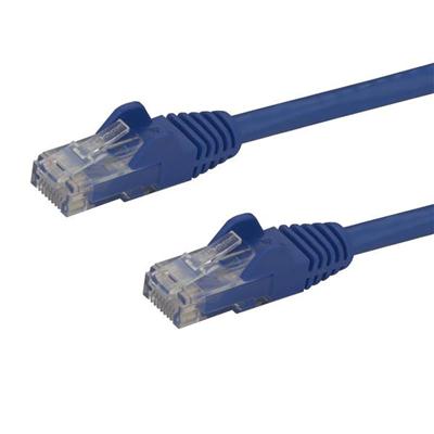 6 ft Blue Cat6 Ethernet Patch Cable with Snagless RJ45 Connectors