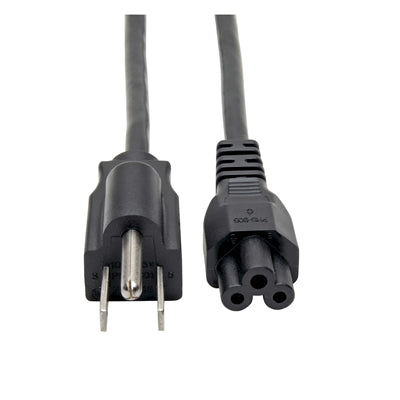 Standard Laptop - Notebook Power Cord 10A 5-15P to C5 3' 3ft