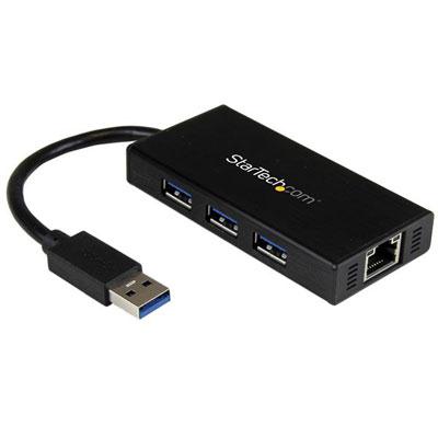 Portable USB 3.0 Hub w GbE