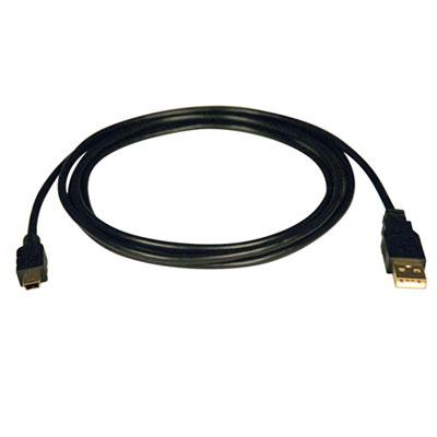 6ft USB2.0 A to 5-Pin Mini B Gold Cable