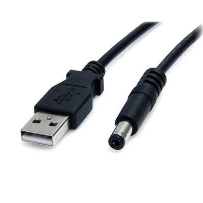 3ft USB to Type M Barrel DC Power Cable. The USB2TYPEM 3ft USB to Coaxial Barrel Plug cable enables you to power an external 5V DC device by using an available USB port.