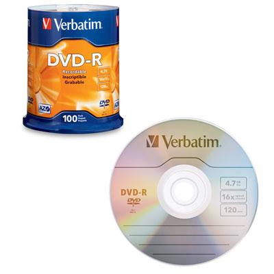 DVD R 4.7GB 16X 100 Pack