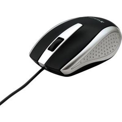 Corded Notebook Optical Mouse  Silver